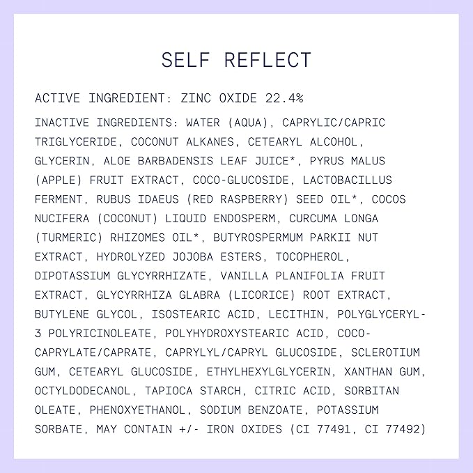 Kinship Zinc Oxide Mineral Sunscreen for Face Self Reflect SPF 32 | Vegan, Reef Safe, Non Toxic Eczema Sunscreen for Sensitive Skin | Sunblock Face Moisturizer with SPF (3.5 oz)