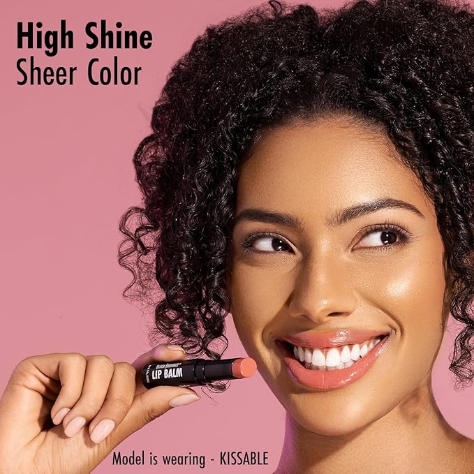 Black Radiance Beyond A Pout Plumping Lip Balm, Moisturizes & Conditions with a Blend of Botanical Oils & Hyaluronic Acid For a Glossy Finish, Vegan, Cruelty-Free - Kissable