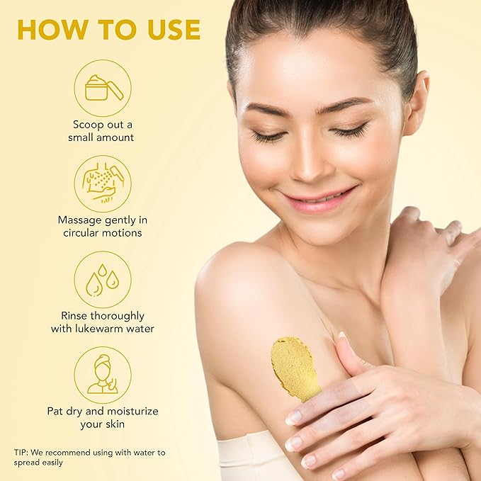 Botanic Hearth Mango Swirl Body Scrub - 8.8 fl oz - Exfoliating & Moisturizing Scrub for Smooth, Radiant Skin - Infused with African Shea & Glycolic Acid | 3 in 1 Scrub