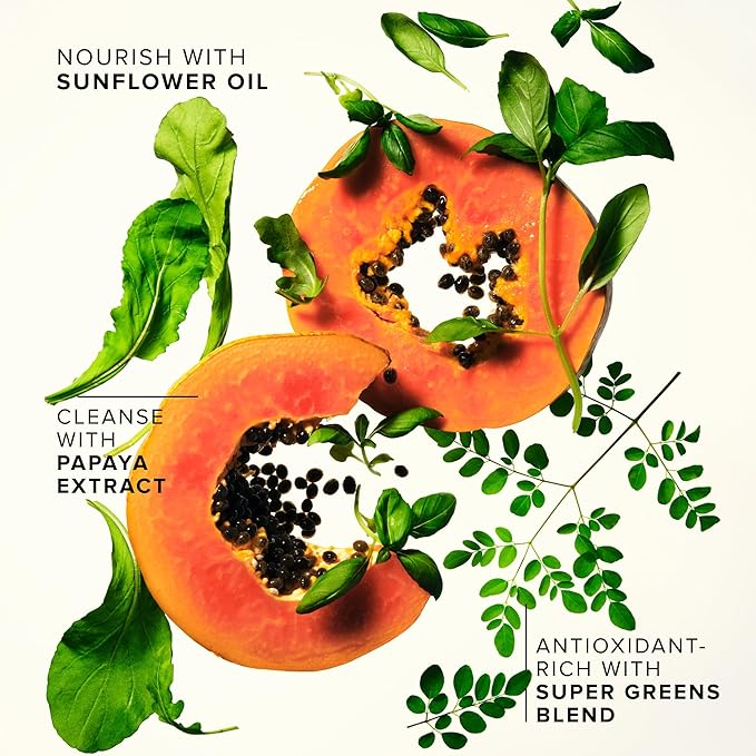 Farmacy Makeup Remover Cleansing Balm - Green Clean Waterproof Makeup Remover + Oil Based Cleanser - Newly Formulated Double Cleanser with Plant Based Waxes + Upcycled Moringa (30ml)