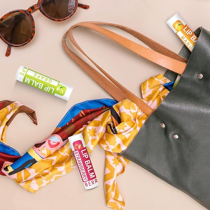 DMSKY 36 Pack Lip Balm, Natural Lip Balm Bulk with Vitamin E and Coconut Oil, Lip Care Product, Moisturizing Soothing Chapped Lips