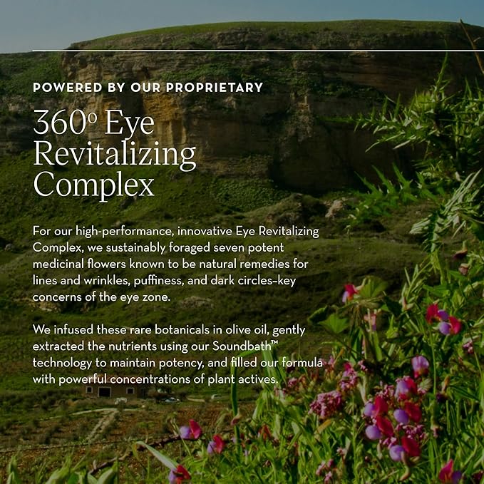 Furtuna Skin Eye Revitalizing Cream - Multi-Corrective, Helps Reduce Dark Circles and Puffiness, Wild Foraged Botanicals, Vegan, Ophthalmologist Tested