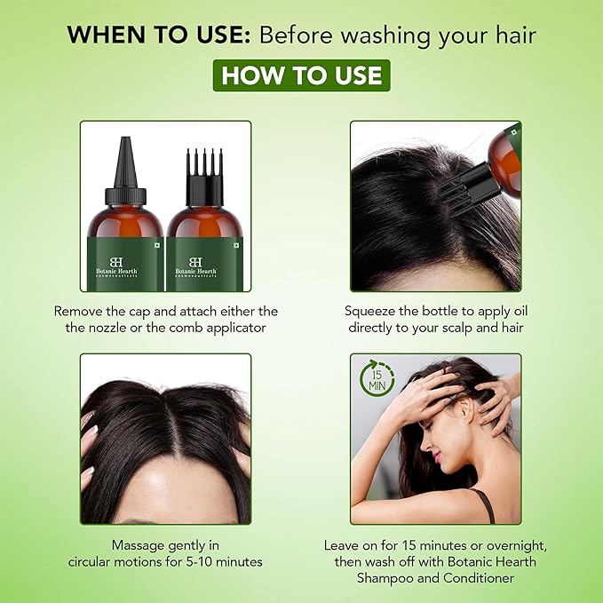 Botanic Hearth Tea Tree Oil For Hair (4 Fl Oz) | With Jojoba & Grapeseed Oils | Soothes Itchy Scalp & Fights Dandruff | Non Gmo Verified