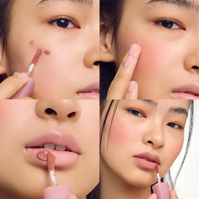 COLORGRAM NUDE BLUR TINT 18 AMAZING BERRY | Soft Velvet Matte Liquid Lipstick & Cheek Tint | Lightweight Blurring Tint for a Smooth & Airbrushed Finish | Long-Lasting & Non-Sticky Formula