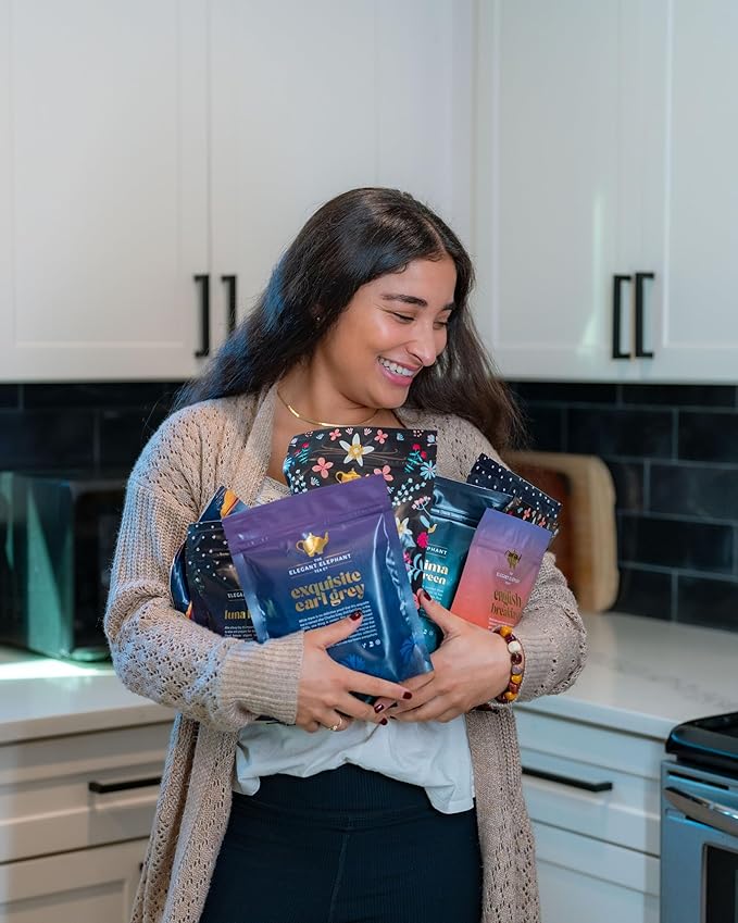 Cream Irish Breakfast Tea, Loose Leaf Black Tea – Irish Classic with Caramel & Strong Assam – Robust, Full-Bodied – Drink Hot or Iced – 4 oz Resealable Bag (Makes 50 Cups) – The Elegant Elephant