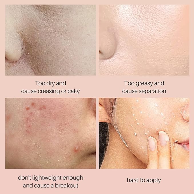 FV Primer, Hydrating Foundation Primer for All Skin Tones with Natural Looking Without Creasing, Smudging, or Fading, Hydrate Moisturizes Makeup Face Primer 1 Fl Oz(30ml)