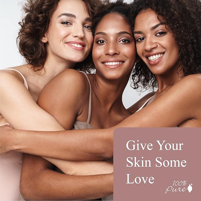 100% PURE Tinted Moisturizer Anti-Aging Face Makeup - Fruit Pigmented Golden Peach Light to Medium Coverage & Dewy Glow - Lightweight Foundation Medium-Tan Skin w/Yellow Undertone - Vegan - 1 Fl Oz