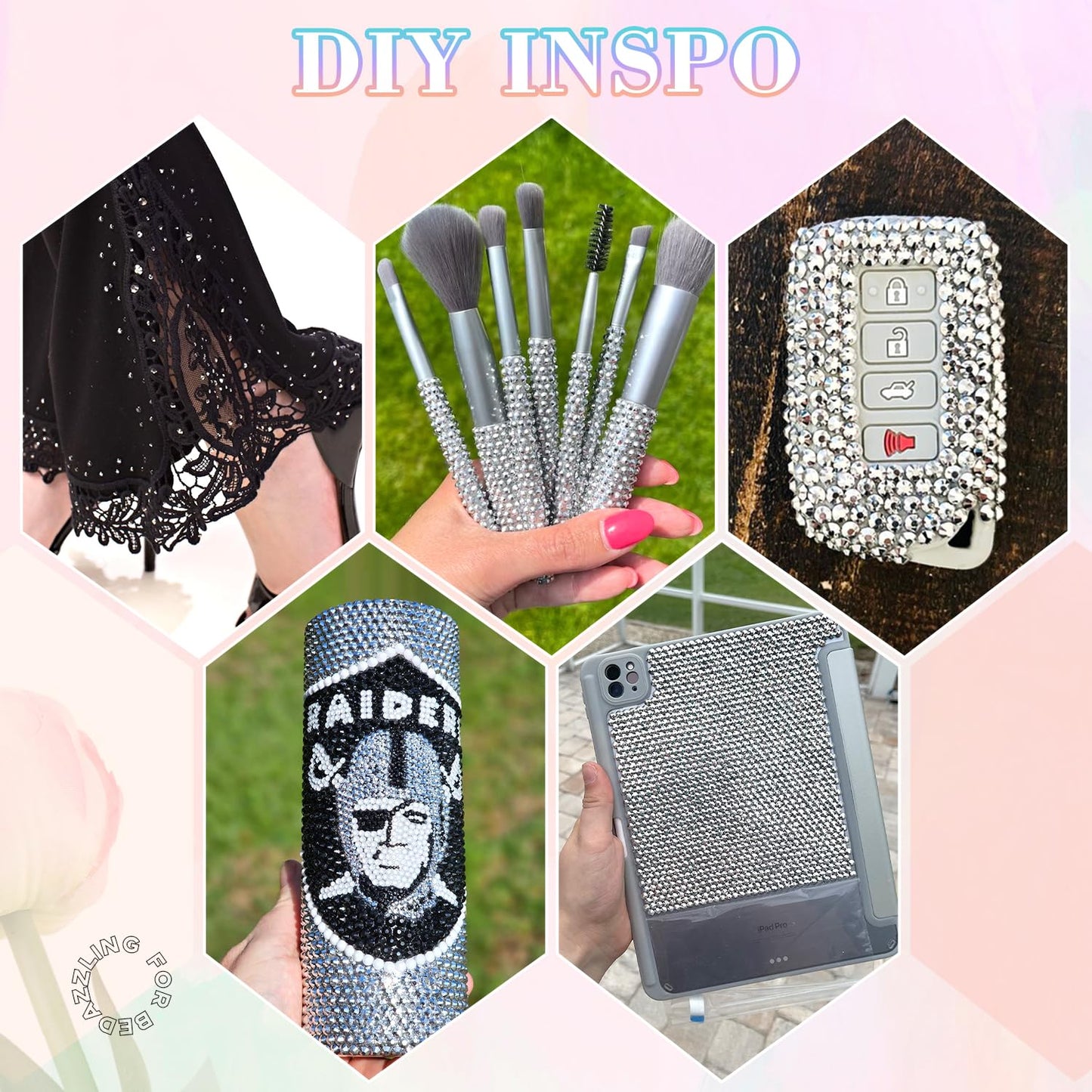 25000Pcs Resin Rhinestones with Tweezers for Crafting, 2-6mm Mixed Sizes (Silver) Non Hotfix Flatback Gems, Bedazzling Crystal for DIY Crafts Clothing Tumblers Mugs Shoes Decor Nail Art