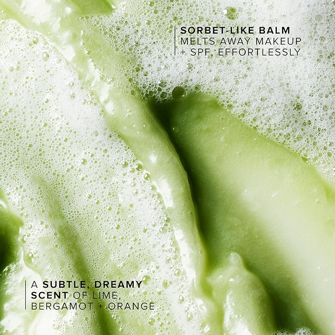 Farmacy Makeup Remover Cleansing Balm - Green Clean Waterproof Makeup Remover + Oil Based Cleanser - Newly Formulated Double Cleanser with Plant Based Waxes + Upcycled Moringa (100ml)