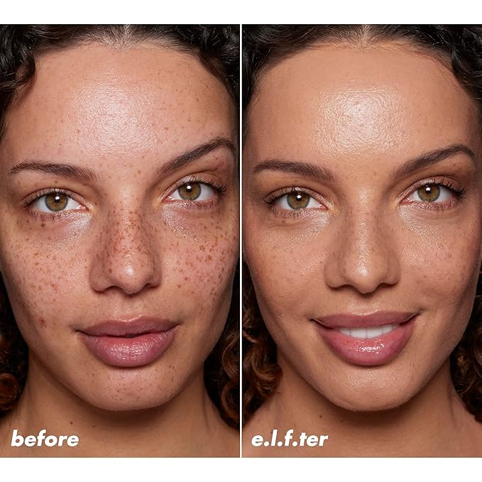 e.l.f. Halo Glow Skin Tint SPF 50, Tinted Moisturizer For Light, Buildable Coverage, Creates A Natural Glow, Vegan & Cruelty-Free, 7 Medium Warm