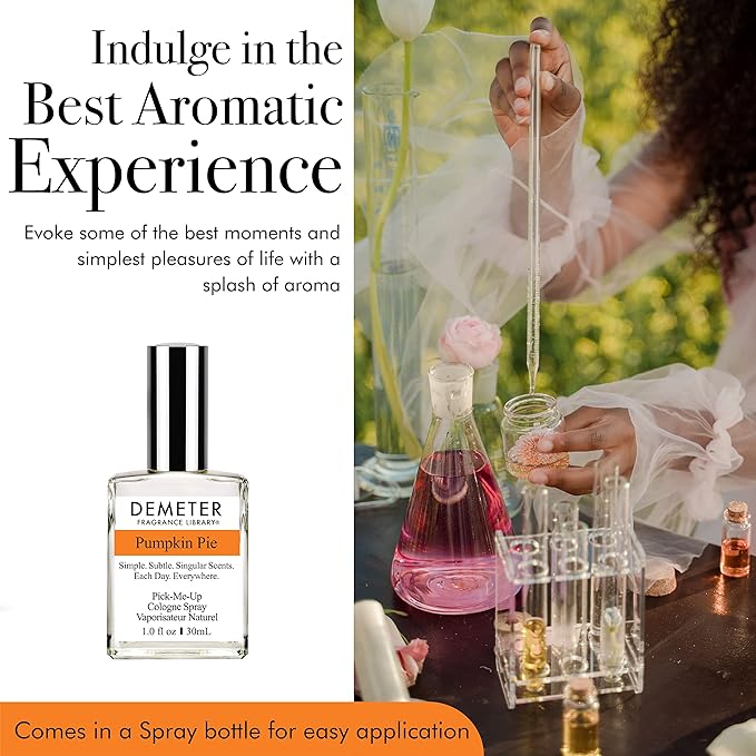 DEMETER Pumpkin Pie, 1 oz Cologne Spray, Perfume for Women and Men