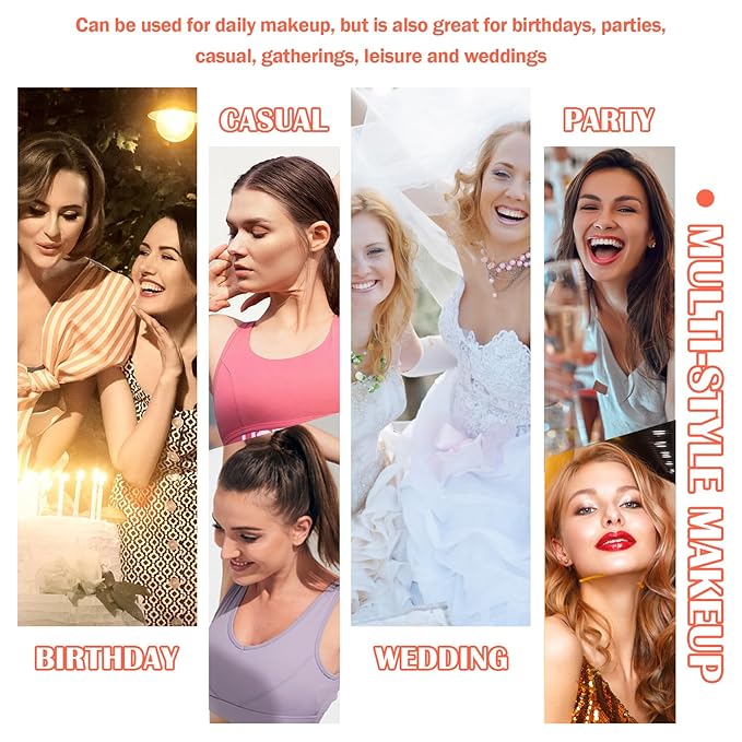 Blush Palette,Shimmer Silky Matte Blush Powder Palette,Professional Cute Face Contour Highlighter Blush Palette with Blush Makeup Brush 01