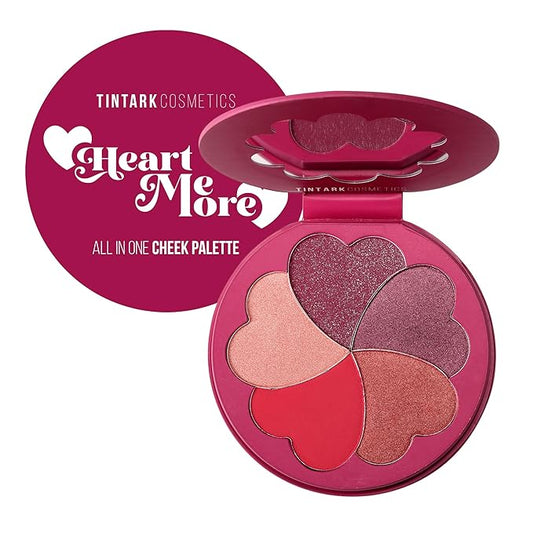 Blush Palette, Bronzer Matte Blush and Highlighter Palette, Cheek Blush Makeup, Bright Pink Blush Powder, Rose Magenta Peach Red, Talc Free