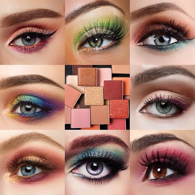 All in One Makeup Kit,Makeup Palette Includes 30 Color Eyeshadow, 2 Color Highlighter，2 Color Pressed Powder，2 Color Blusher，2 Pcs lip gloss，1 Pcs Eyepencil, Mirror,Makeup Gift Set for Women (017N)