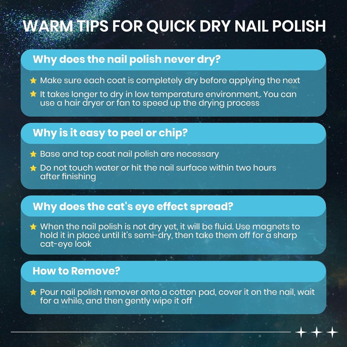 Cat Eye Nail Polish Non Gel with Magnet Quick Dry Cateye Magnetic Nail Polish for Fingernail Air Drying Fast Lacquer Manicure Gift For Women Girls 16ml, 0.54fl oz