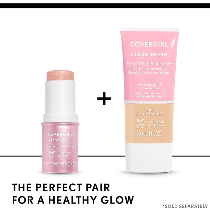 COVERGIRL, Clean Fresh Skin Milk Foundation, Dark, 1 Count (packaging may vary)