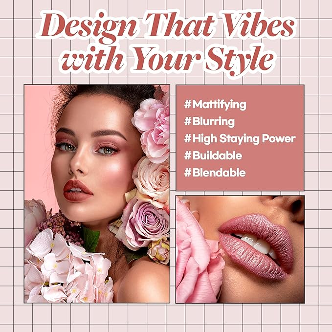 Hope Girl 3D Powder Blusher 0.17oz | Skin-Loving Korean Mini Blush for Cheeks and Eye Makeup w/Allantoin | K Beauty Cool Toned Vibrant Sunkissed Fine Powder Makeup Blush Cosmetics (#07 Dry Rose)