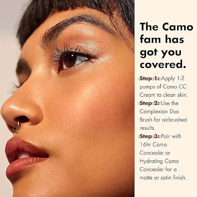 e.l.f. Camo CC Cream, SPF 30 Color-Correcting Medium-To-Full Coverage Face Foundation, Delivers An Airbrushed Finish, Vegan & Cruelty-Free, Deep 530 W