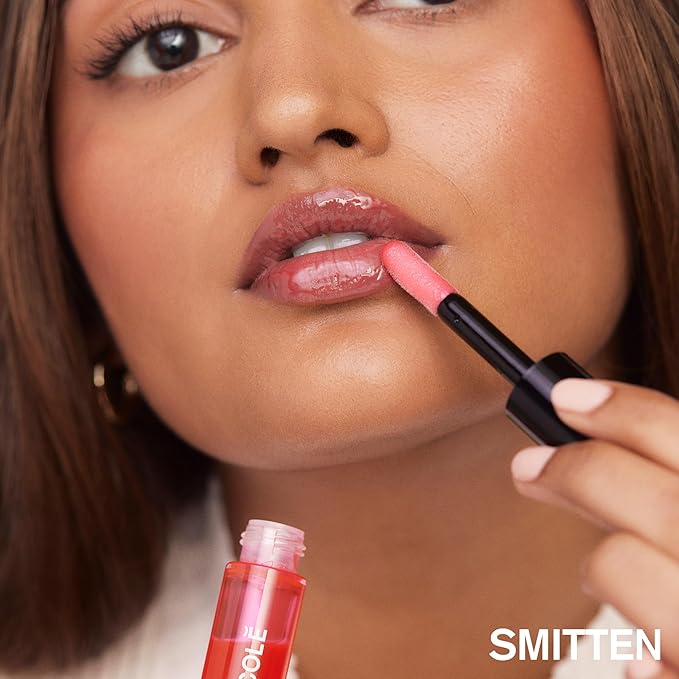 AMI COLÉ Hydrating Lip Treatment Oil 3in1 multitasker for your lips (Smitten), tinted lip gloss, hydrating lip gloss, moisturizing, natural