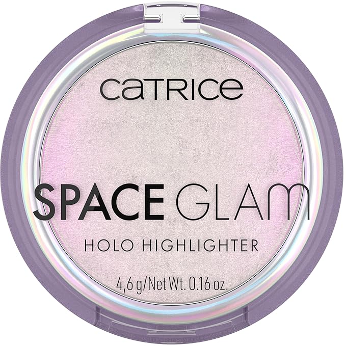 Catrice | Space Glam Holo Highlighter | Iridescent, Multichrome, Highly Pigmented | Pink, Gold & Green Shimmer Effect | Vegan & Cruelty Free