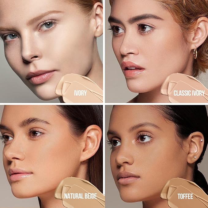 FV Waterproof Foundation with Oil-control, No Transfer & Long Lasting, Matte Foundation for Oily/Normal Skin, Liquid Makeup Foundation with Buildable Coverage for Face, 30g, Natural Beige