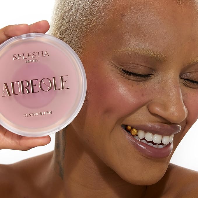 Blush Duo Aureole - High Pigmented Pink Blush for Cheeks - Blush Powder with Matte Finish - Easy-to-Blend Texture - Mix or Use Separately, 0.53 Oz