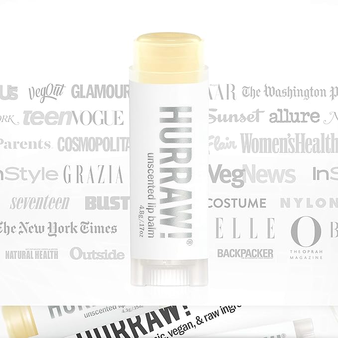 Hurraw! Lip Balms: Staff Favorites, 20 Balm Bundle Pack – Organic, Certified Vegan, Cruelty and Gluten Free. Non-GMO, 100% Natural Ingredients. Bee, Shea, Soy and Palm Free. Made in USA