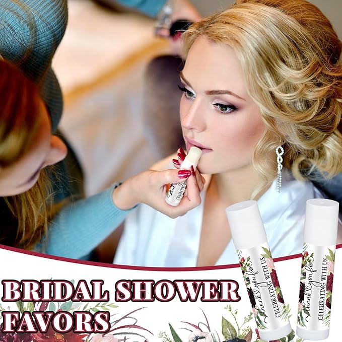 Dunzy 100 Pack Hello Fall Thanksgiving Party Gifts Bulk Lip Balms Favors Employee Appreciation Gifts Thank You Gifts Team Inspirational Gifts for Women Men Coworkers Satff Teachers(Floral)