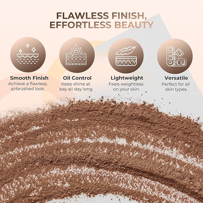 (12 Gram Bag) (EBONY) Foundation Powder Refill By Sweet Face Minerals, Lightweight Mineral Loose Makeup Powder with SPF 20, Full Coverage Flawless Finish, Talc-free, Cruelty-Free, Refillable Pouch