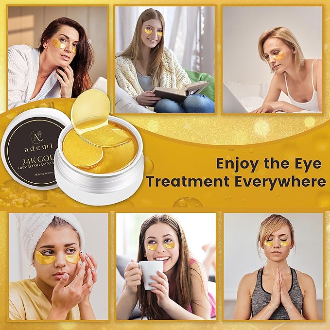 24k Gold Crystal Collagen Eye Mask