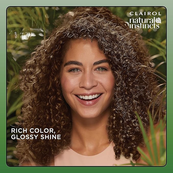 Clairol Natural Instincts Demi-Permanent Hair Dye, 5W Medium Warm Brown Hair Color, Pack of 1