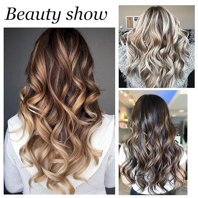 Aimin Hair Heatless Curlers, Soft Hair Curlers To Sleep In, Overnight Heatless Curls For Long Hair, No Heat Foam Curlers, Satin Sponge Rollers For Hair (30 pcs, light colour) …