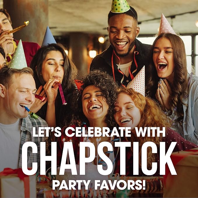 Chapstick Party Favor Lip Balm Gift Pack Happy Birthday 10 sticks 0.15 oz each