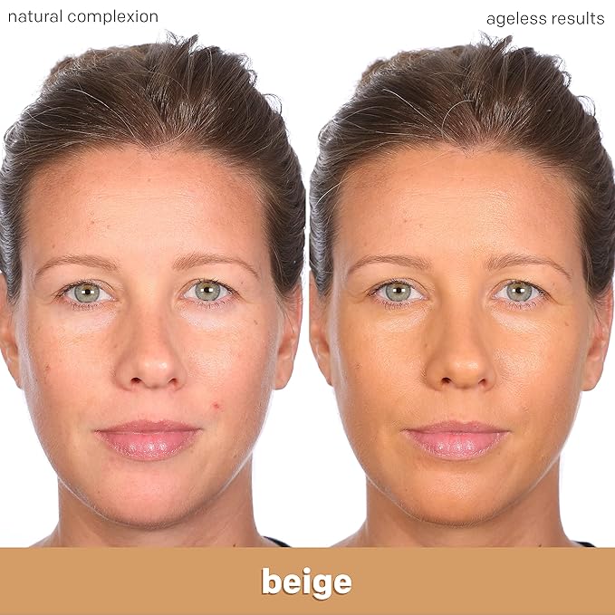 Almay Anti-Aging Foundation, Smart Shade Face Makeup with Hyaluronic Acid, Niacinamide, Vitamin C & E, Hypoallergenic, -Fragrance Free, 400 Beige, 1 Fl Oz (Pack of 1)