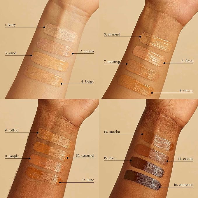 Honest Beauty Fresh Flex Concealer with Niacinamide + Vitamin E + Hyaluronic Acid | Vegan + Cruelty free | Nutmeg, 0.17 fl oz