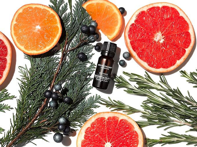 Aromatherapy Associates Revive Pure Essential Oil Blend. Premium Undiluted Blend to Feel Energized. Hand-Crafted with Grapefruit, Bergamot and Neroli (0.33 fl oz)