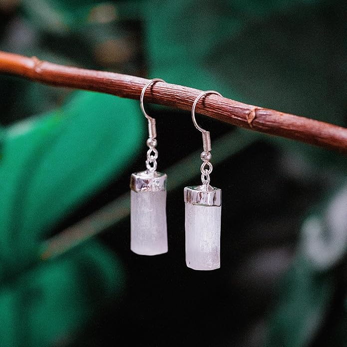 AYANA Healing Crystal Earrings for Women - Handmade Drop Earrings with Ethically Sourced Authentic Gemstones | Birthstone Jewelry for Women Trendy