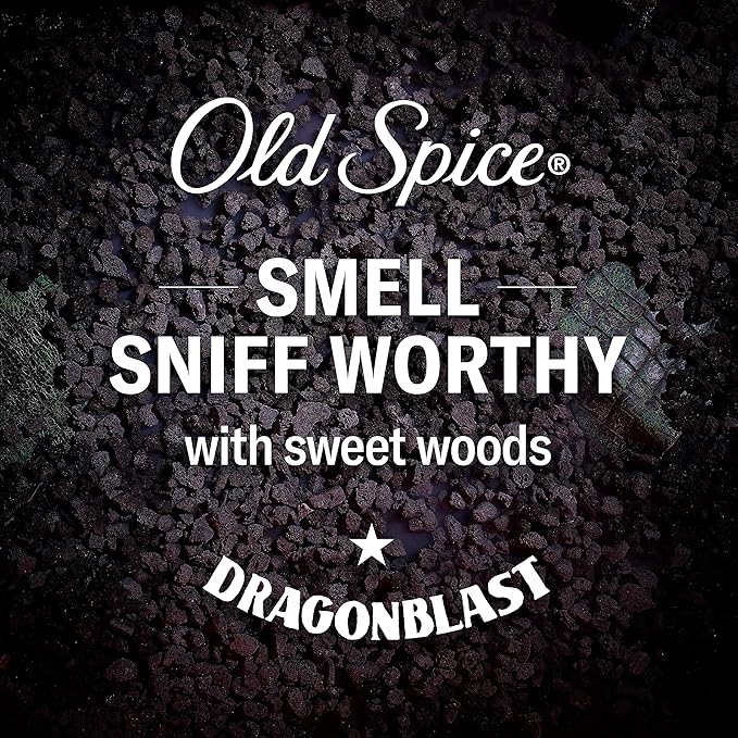 Old Spice Body Wash for Men, Dragonblast, Long Lasting Lather, 24 fl oz (Pack of 4)